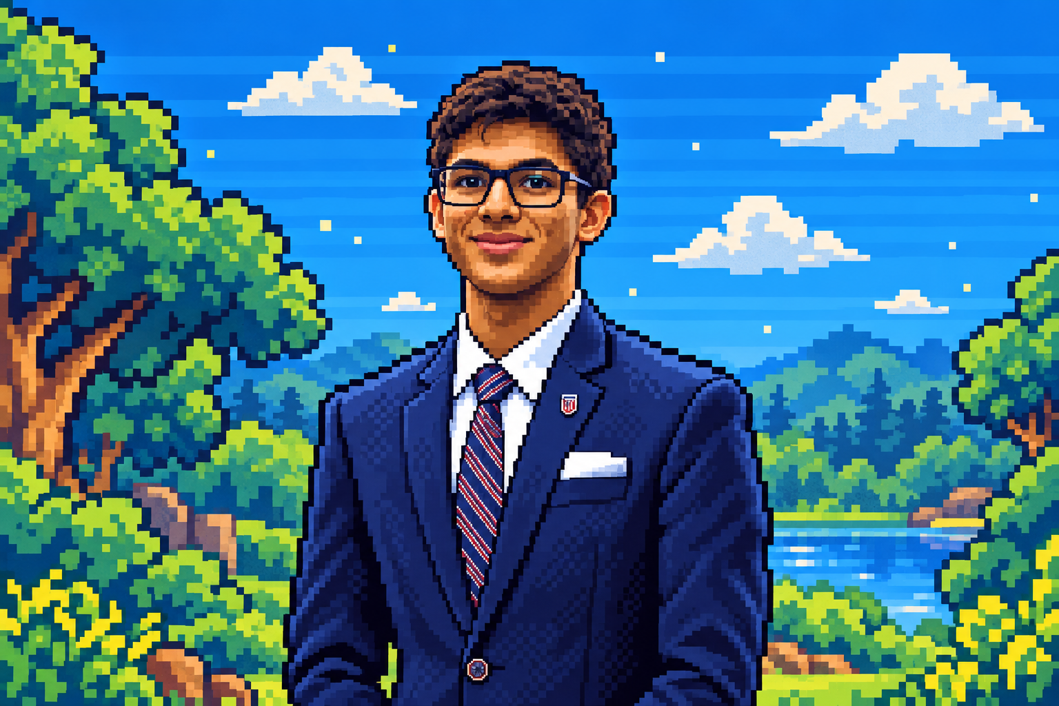 Pixel portrait of Zeeshan Ali